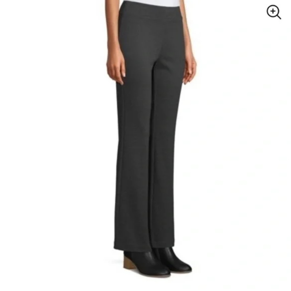Time and True Grey Knit Pull on Dress Pants Size M (8 - 10)